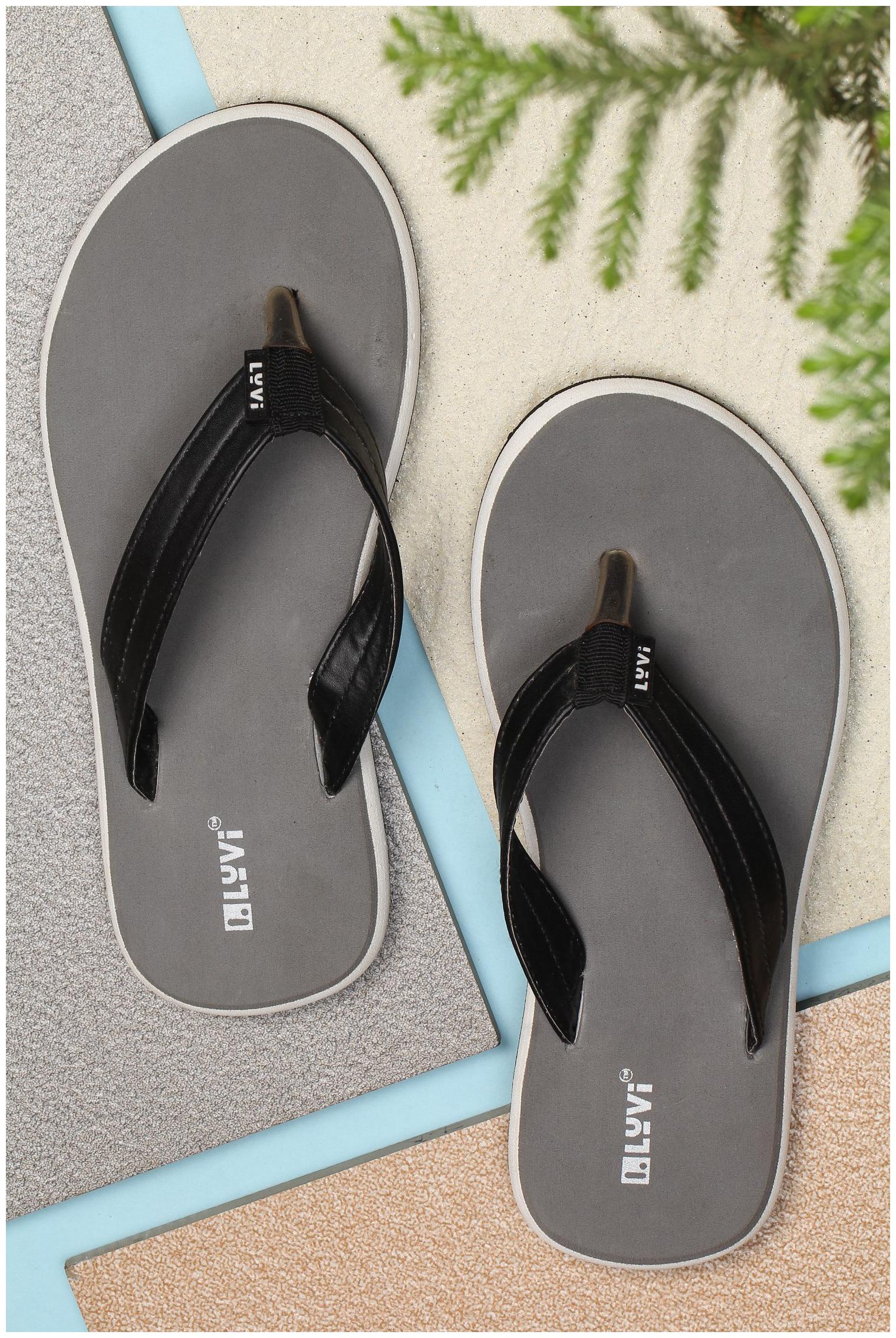 

LYVI Men Grey Outdoor Slippers