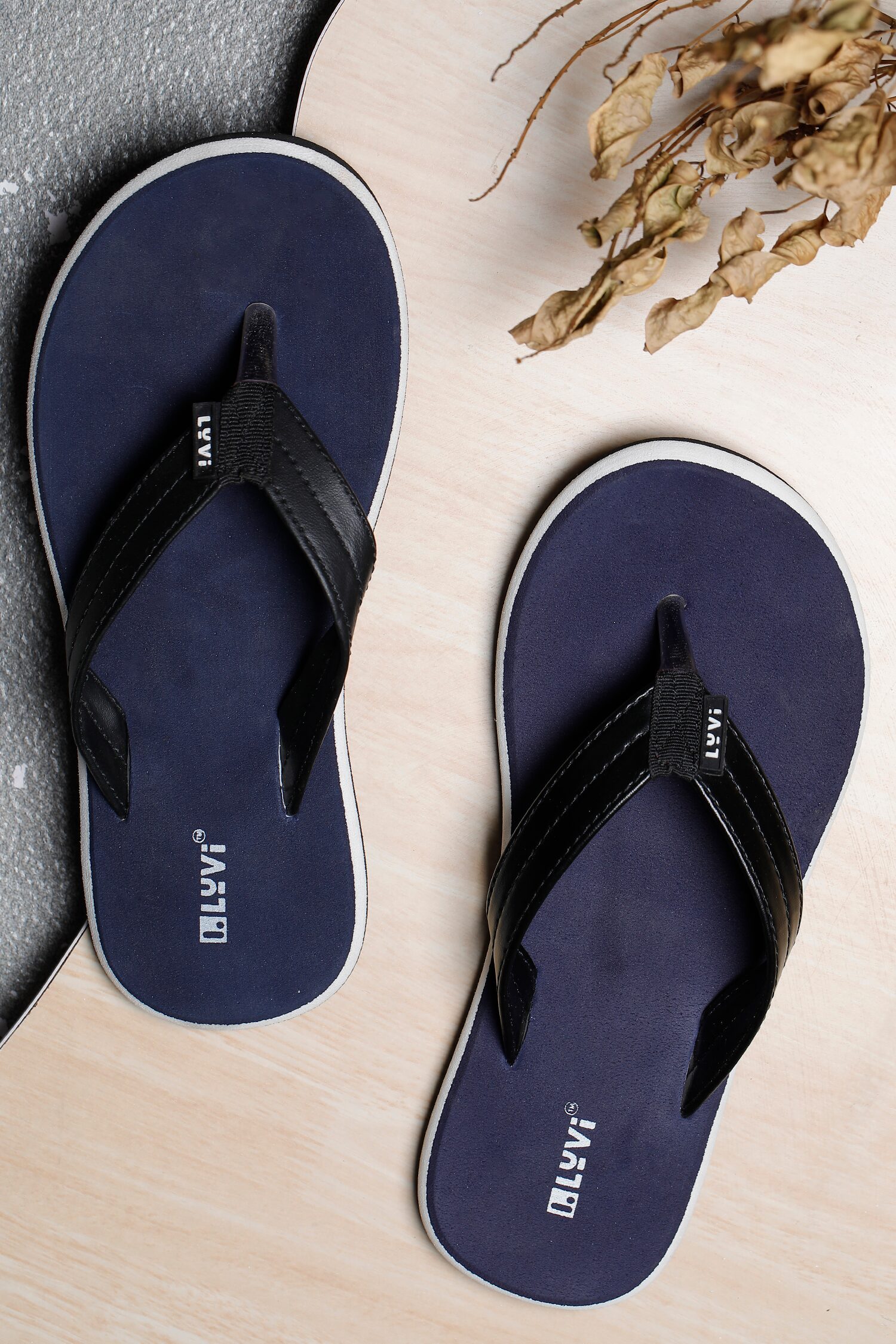 

LYVI Kito Navy Blue Outdoor Slippers for Men