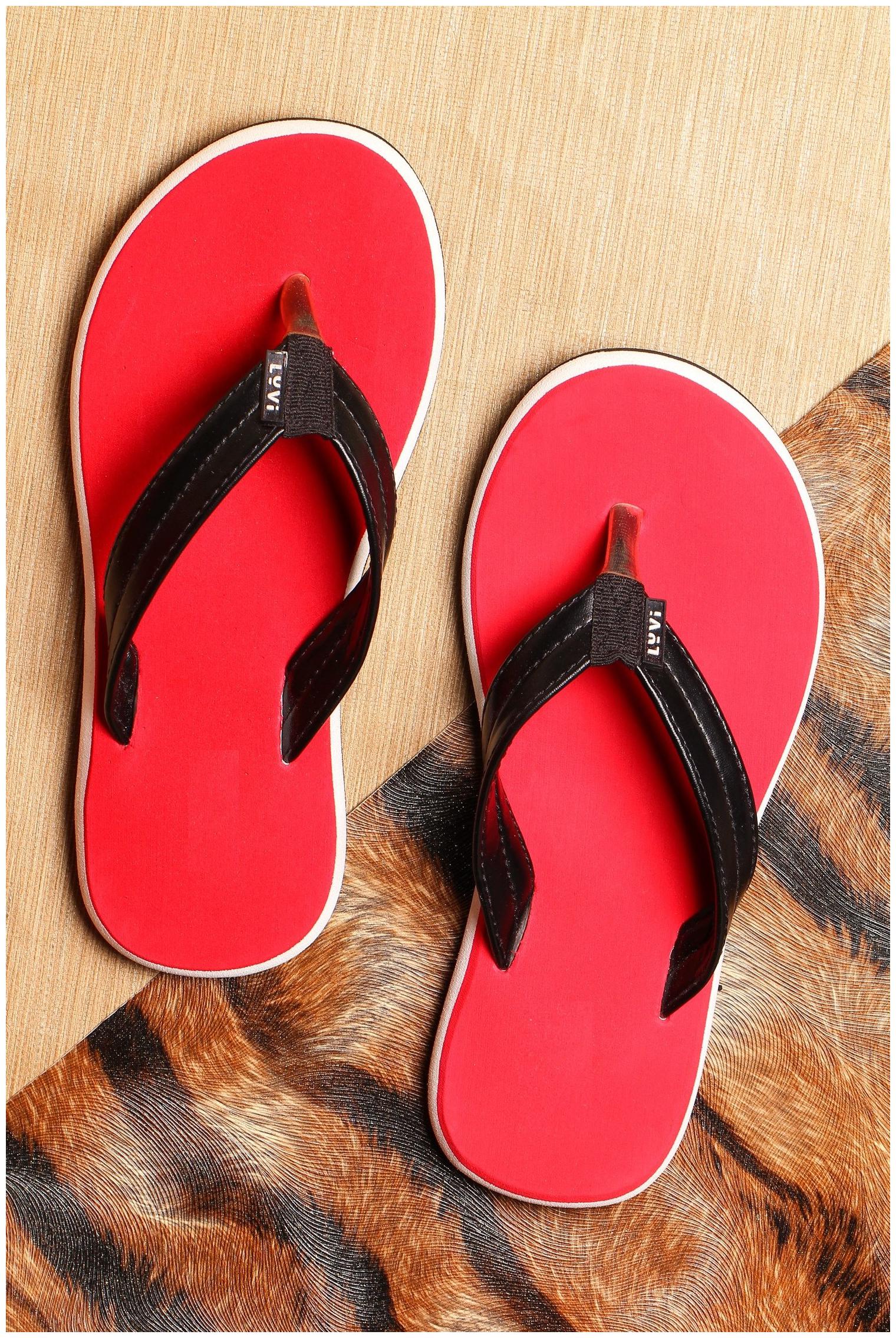 

LYVI Men Red Outdoor Slippers