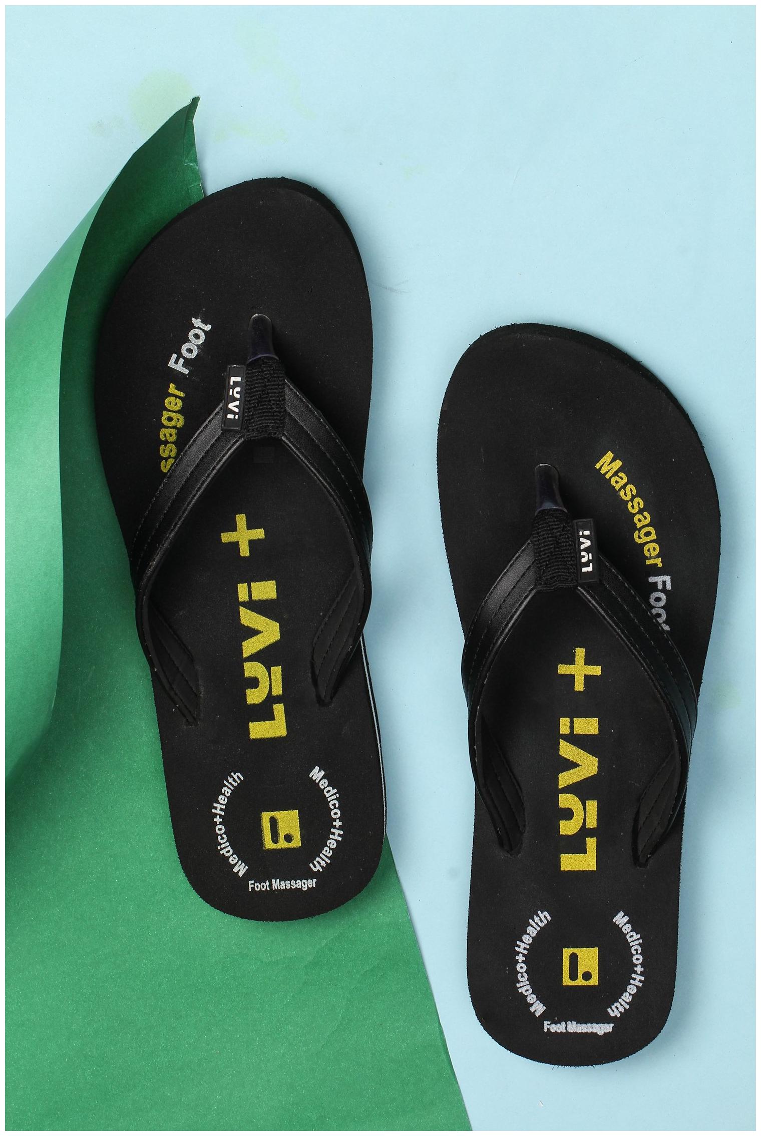 

LYVI Women Health Plus Black Flip Flops