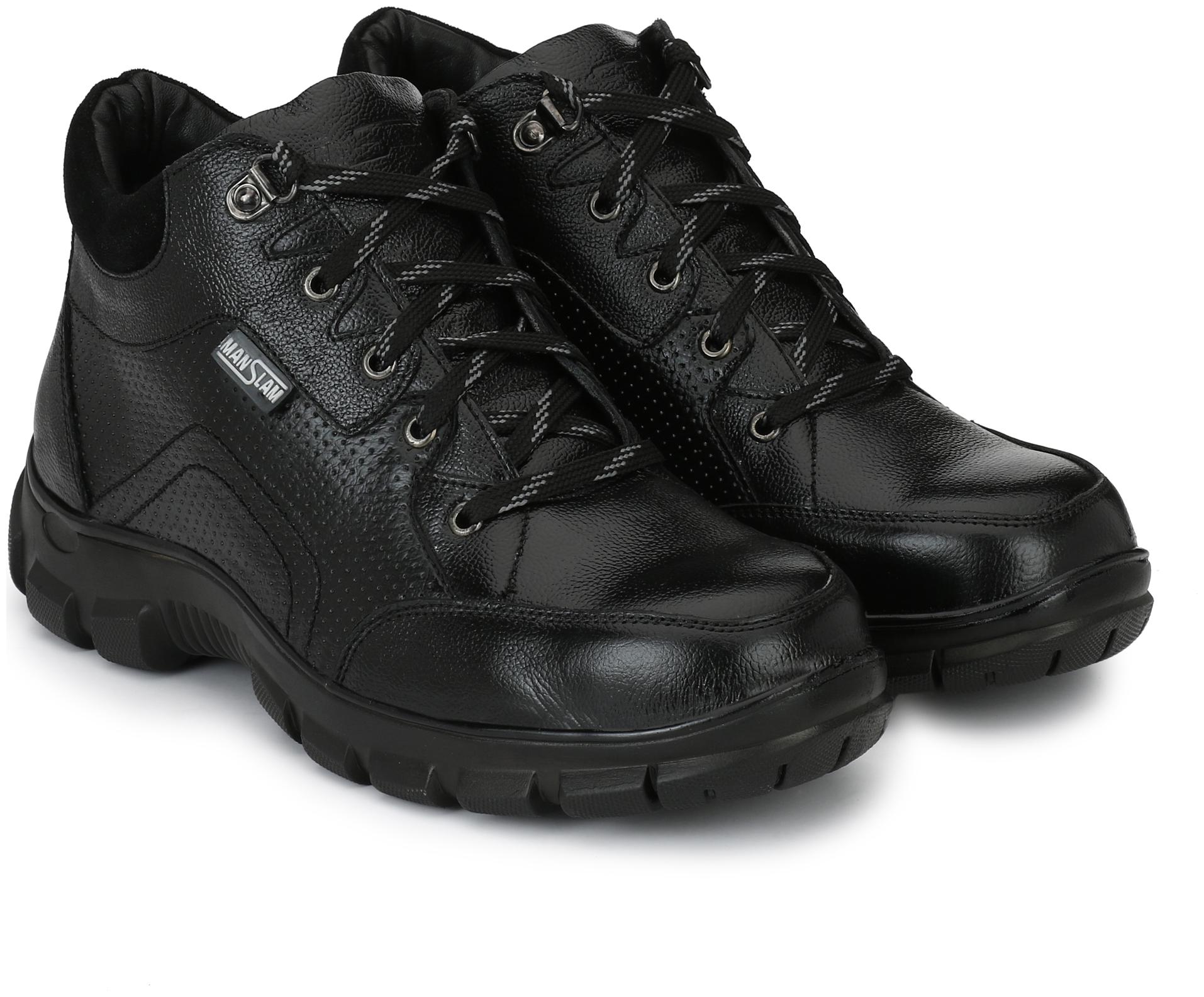 

Manslam Genuine Leather Safety Shoes with Steel Toe