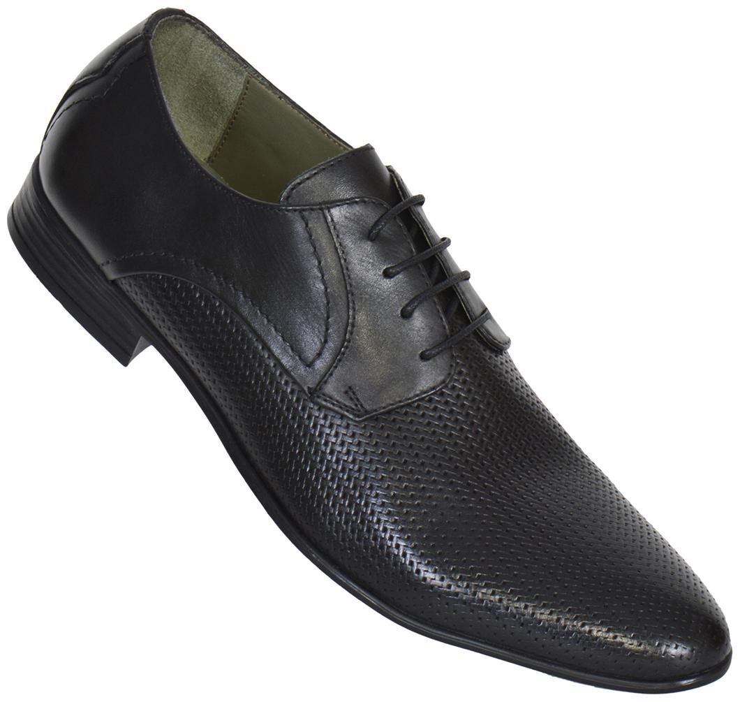 

MASABIH Men Black Derby Formal Shoes - MSS-4135