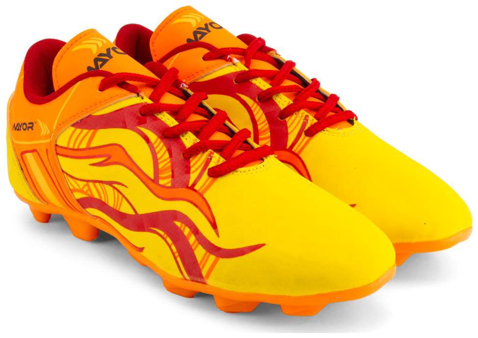Mayor Men Football Shoes Yellow