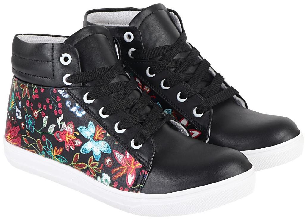 

Maysun Women Black Sneakers