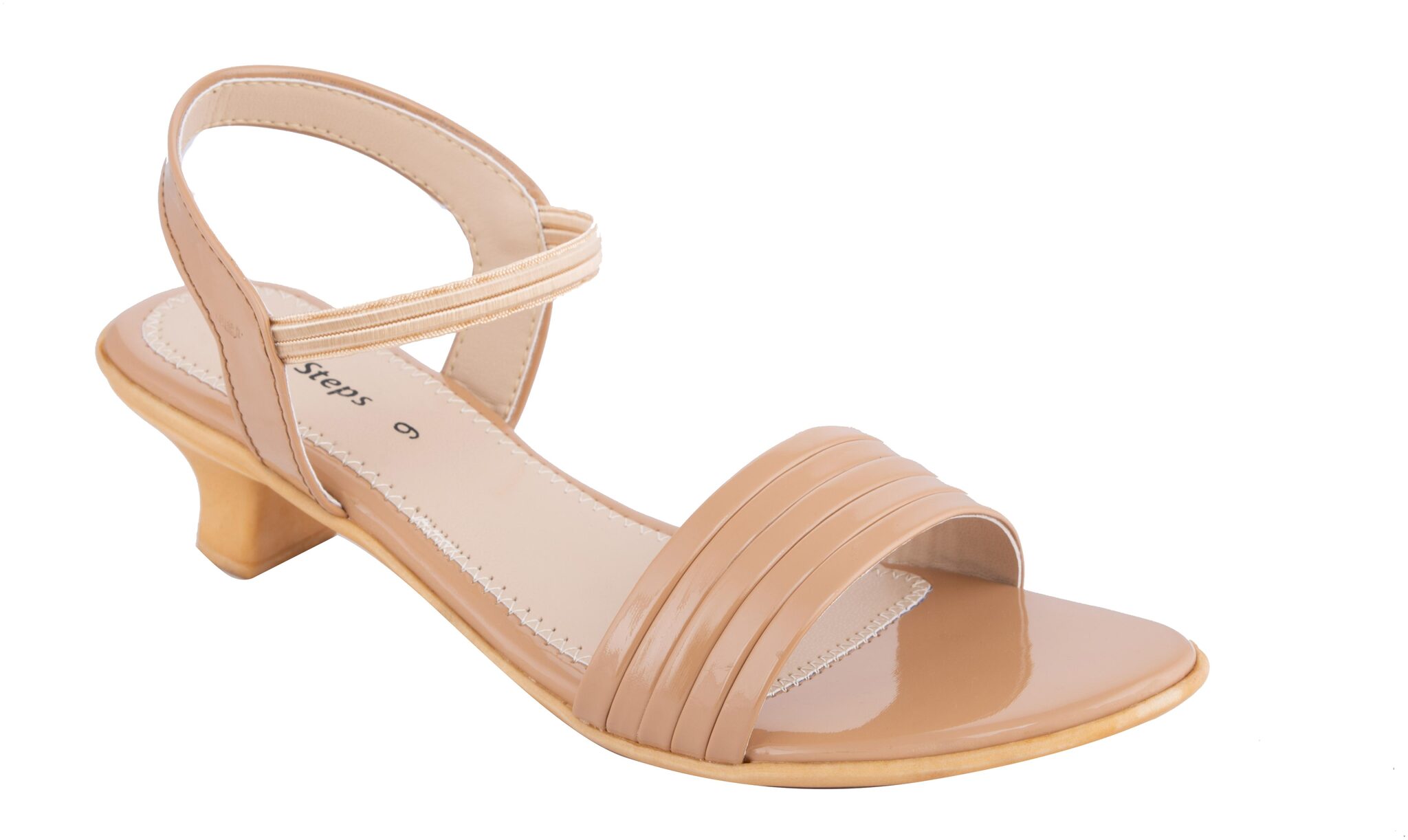 

Mega Steps Women Beige Heeled Sandals