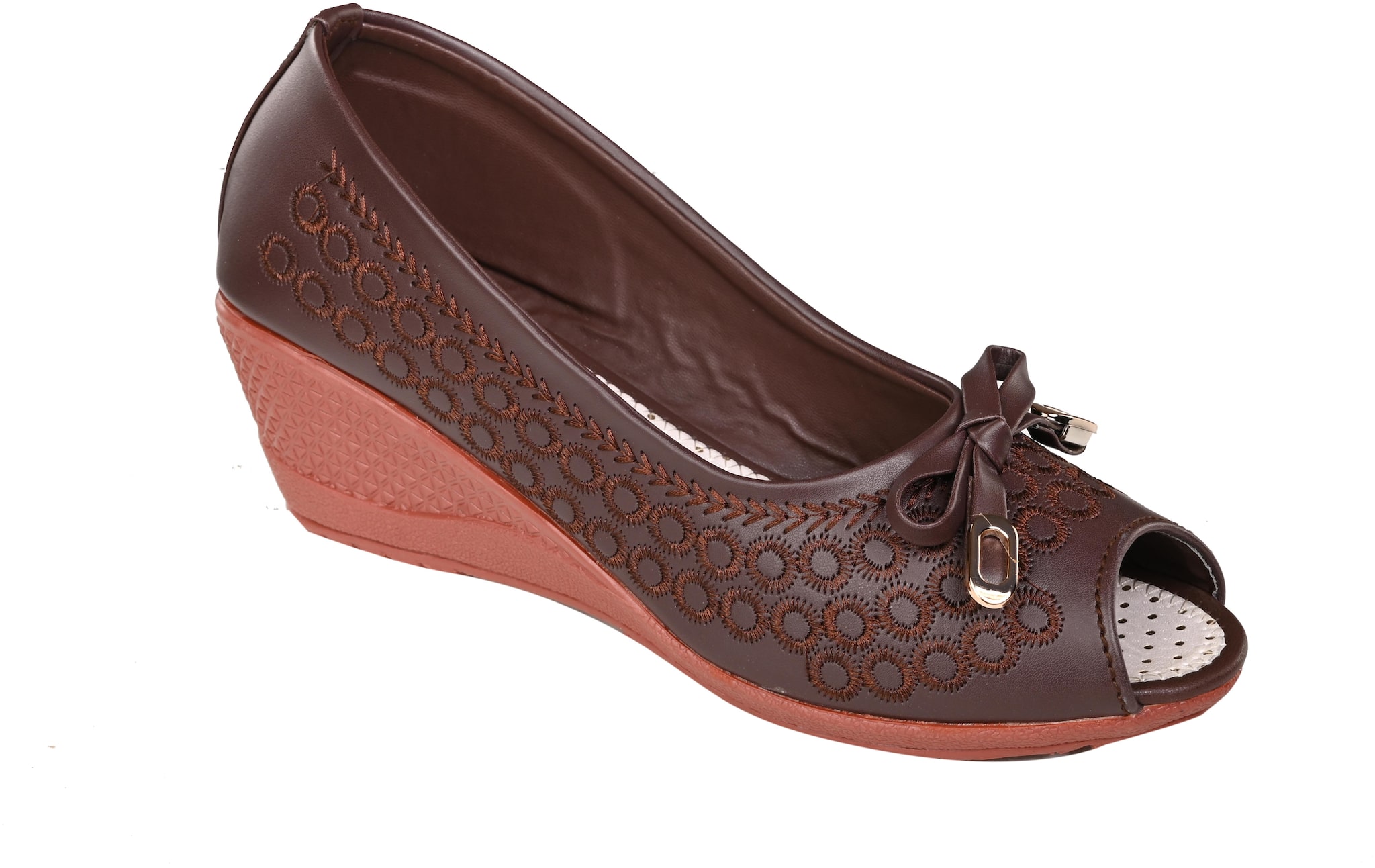 

Mega Steps Women Brown Wedges