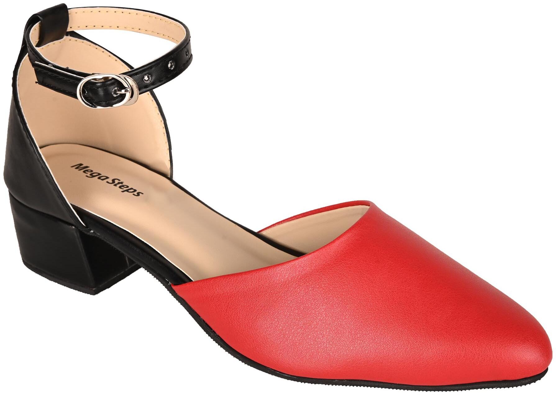 

Mega Steps Women Red Heeled Sandals