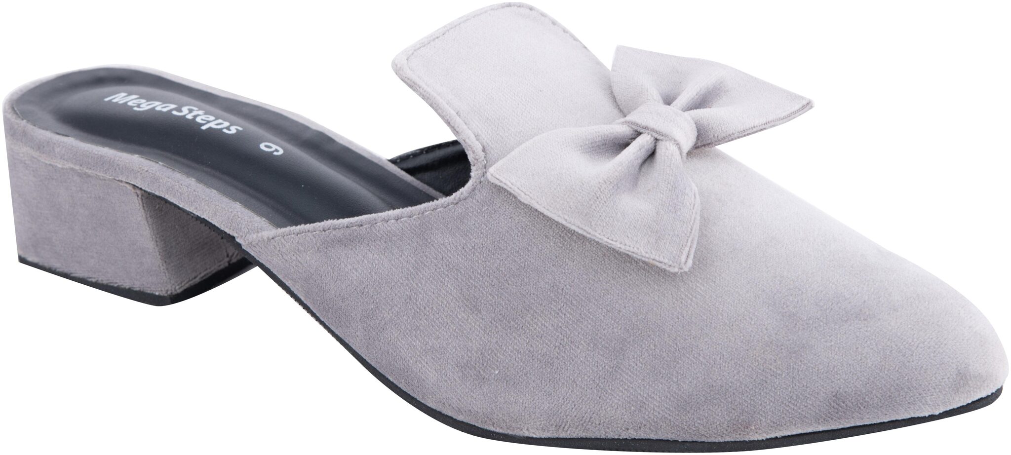 

Mega Steps Women Grey Heeled Sandals