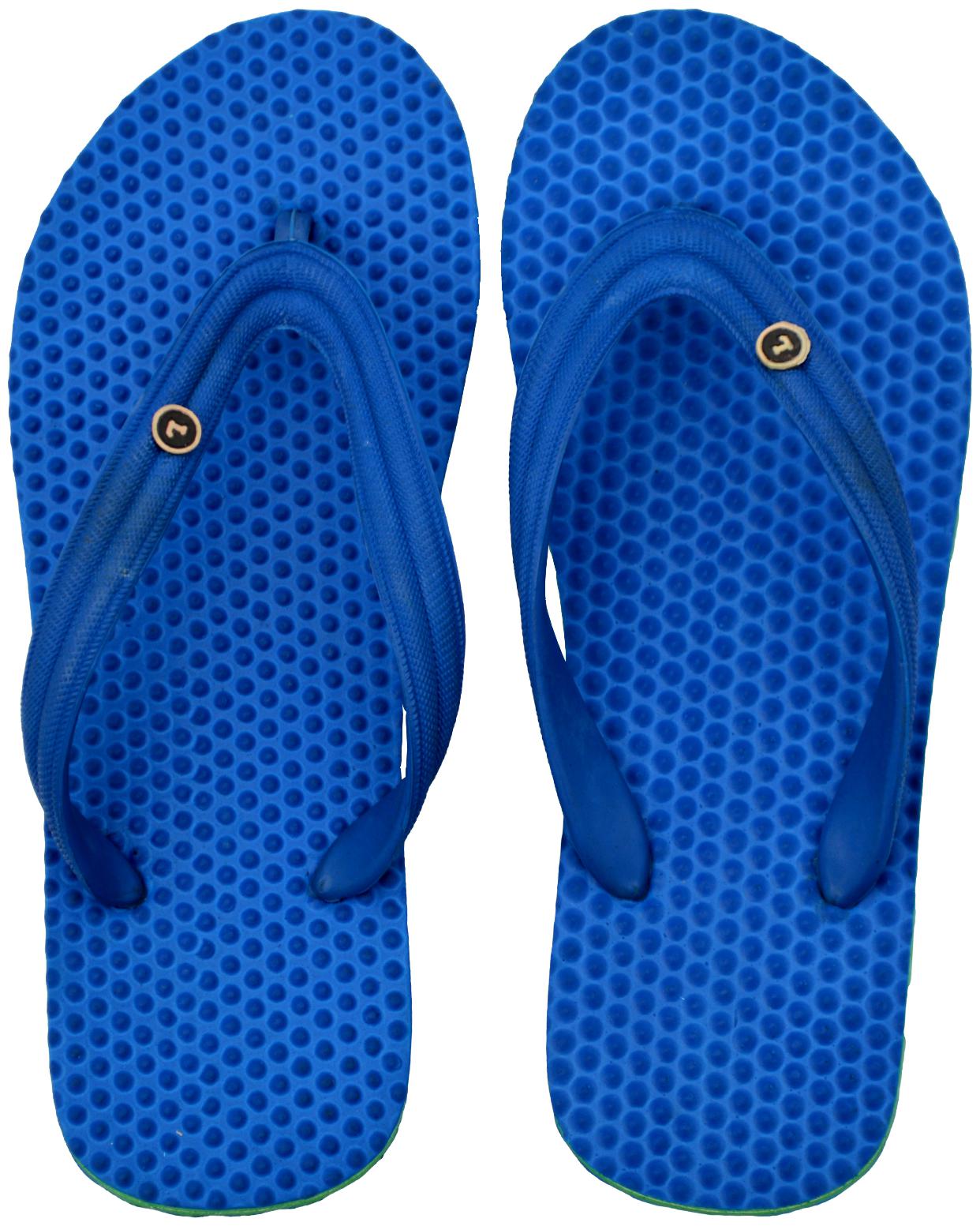 

Men Blue Green Health Special Slippers Flip Flops