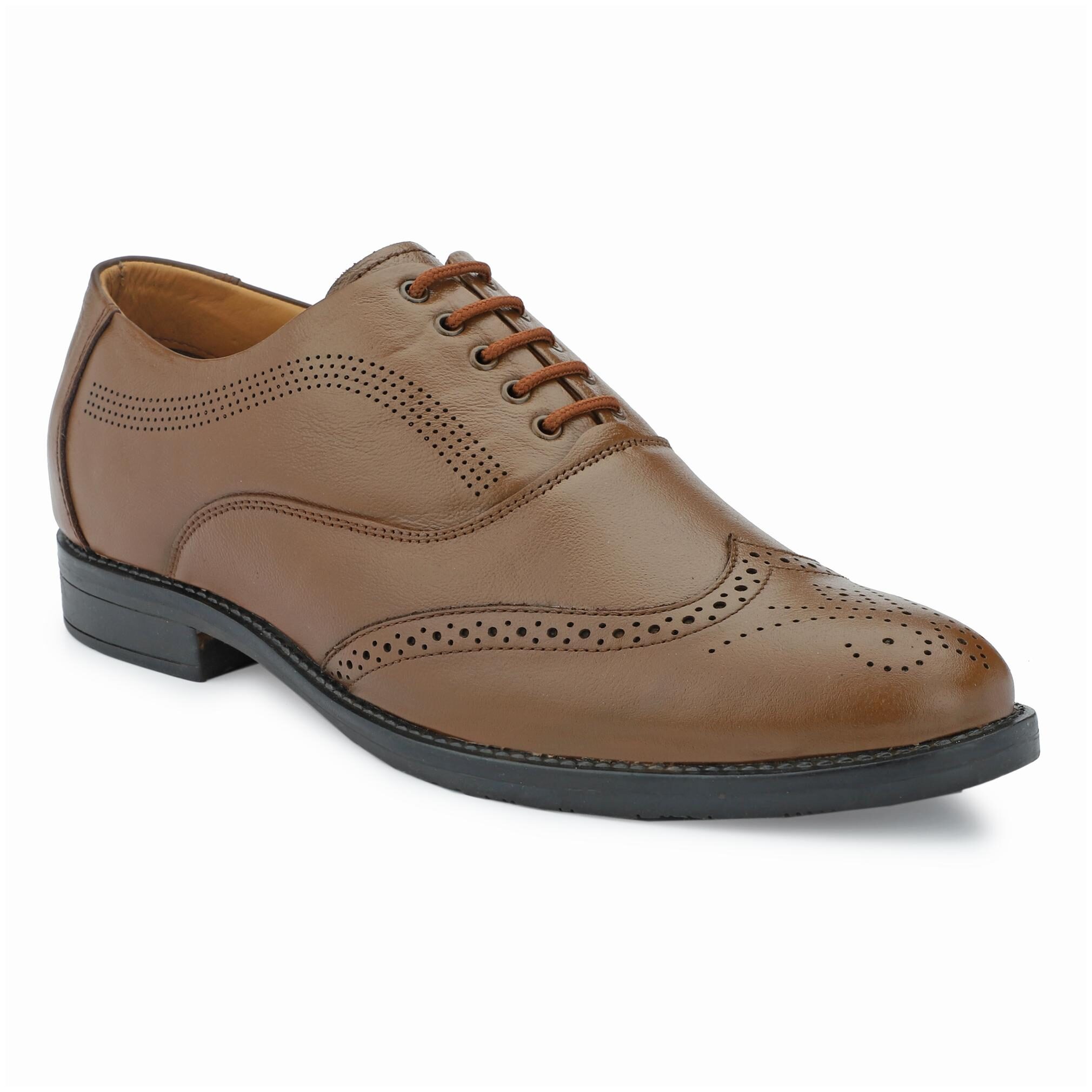 

SHOVOC Men Tan Derby Formal Shoes