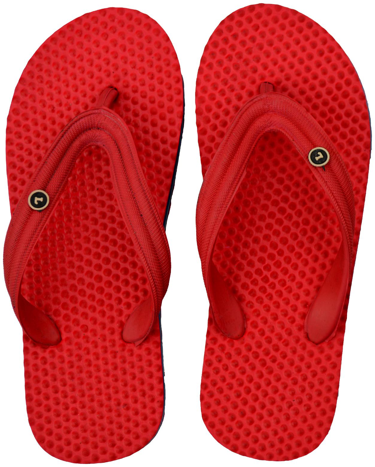 

Men Red Health Special Slippers Flip Flops