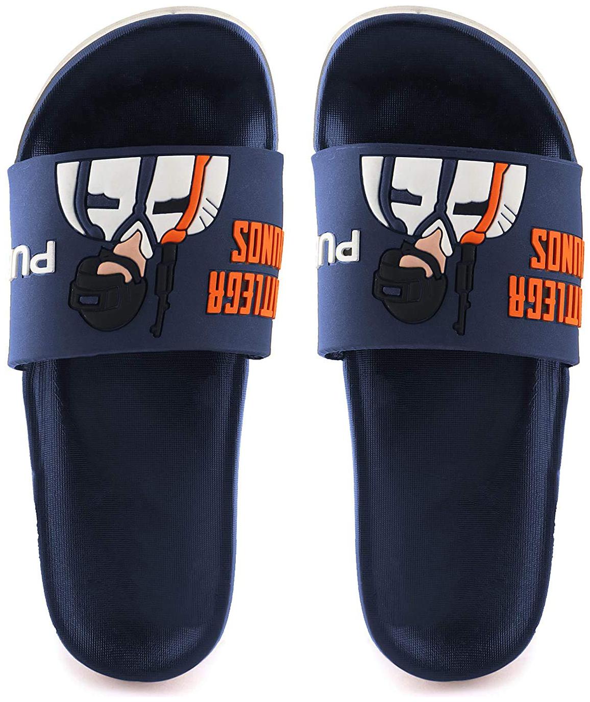 

SIM STYLE Men Blue Sliders - 1 Pair