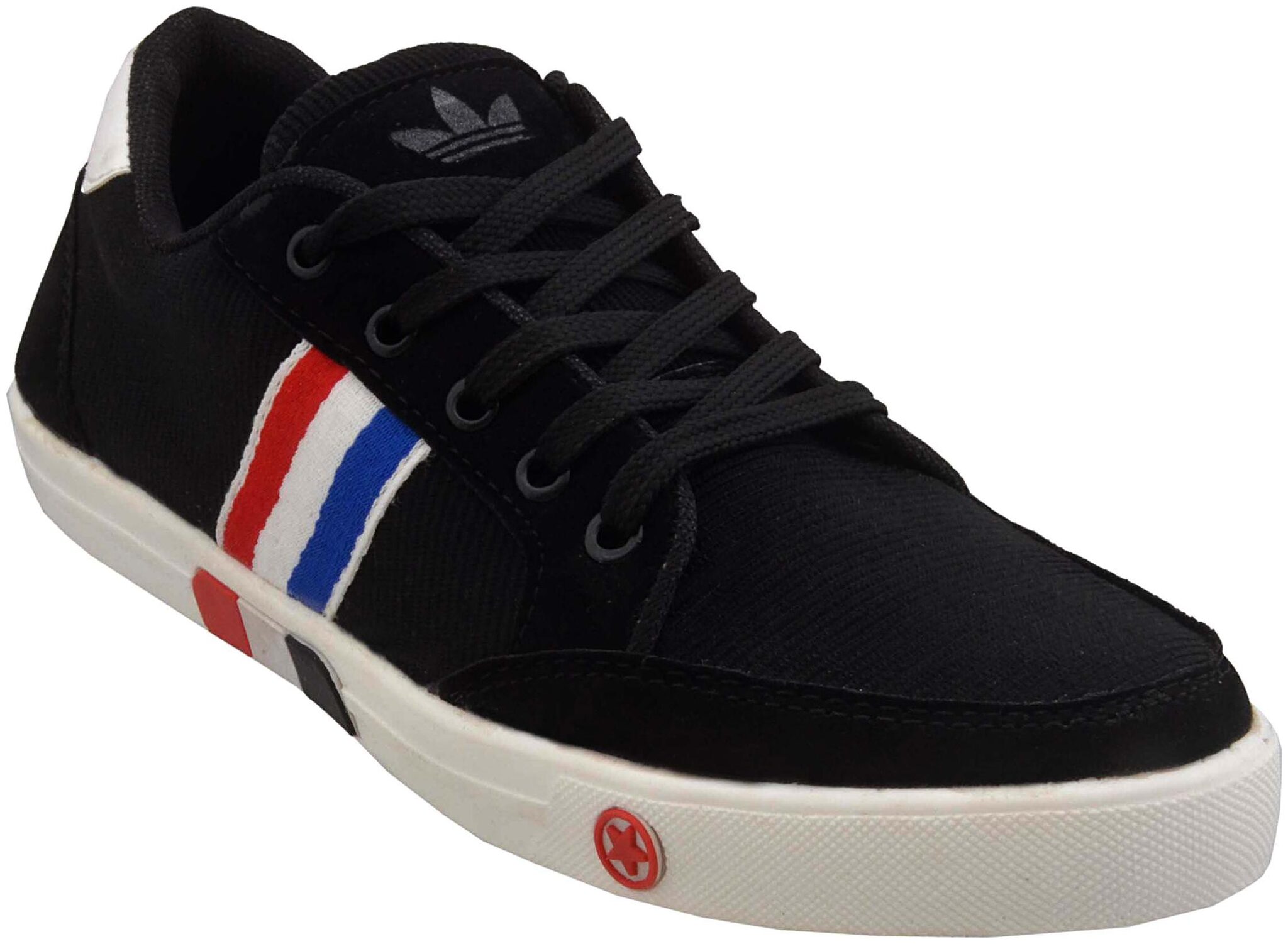 

MENDLY BLACK MENS LACE UP CANVAS SHOE