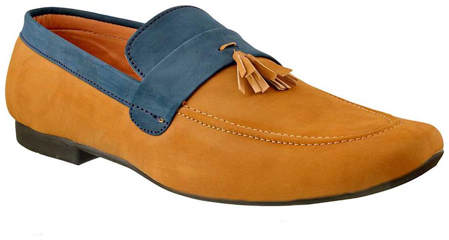 

MENDLY Men Tan Loafers