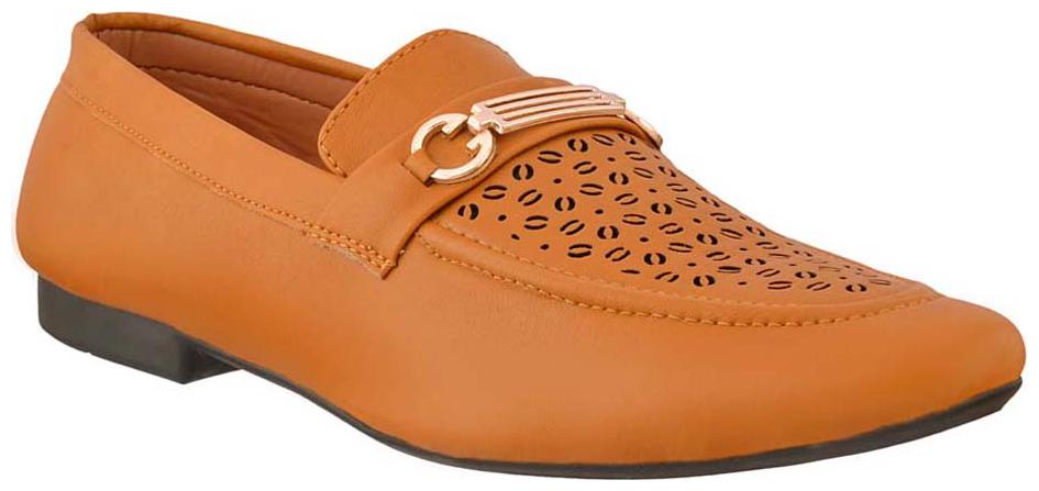 

MENDLY Men Tan Loafers