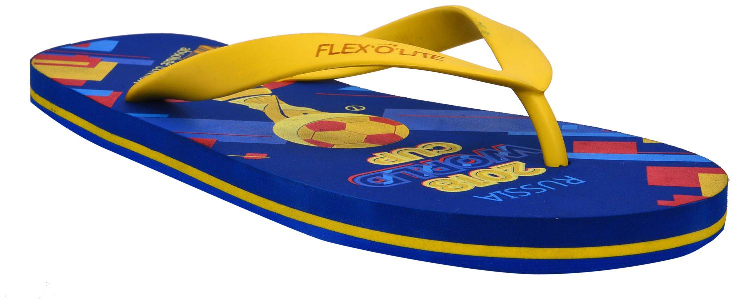 

Mens casual slipper TFT-World Cup-01 Blue Yellow Colour