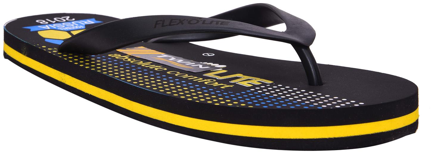 

Mens casual slipper TFT-Football-02 Black Yellow Colour