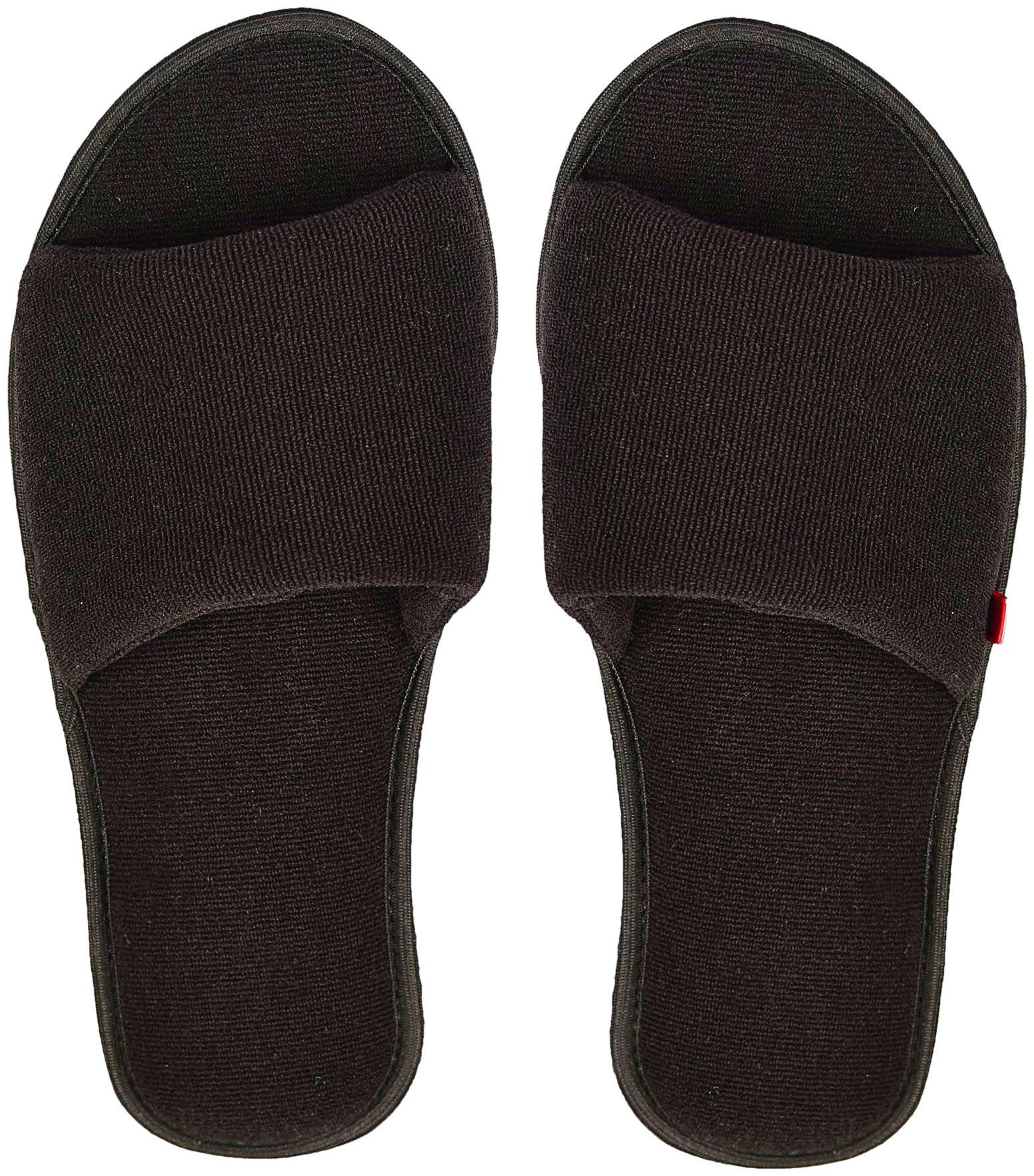 

mf home footwear Women Black Open Toe Flats