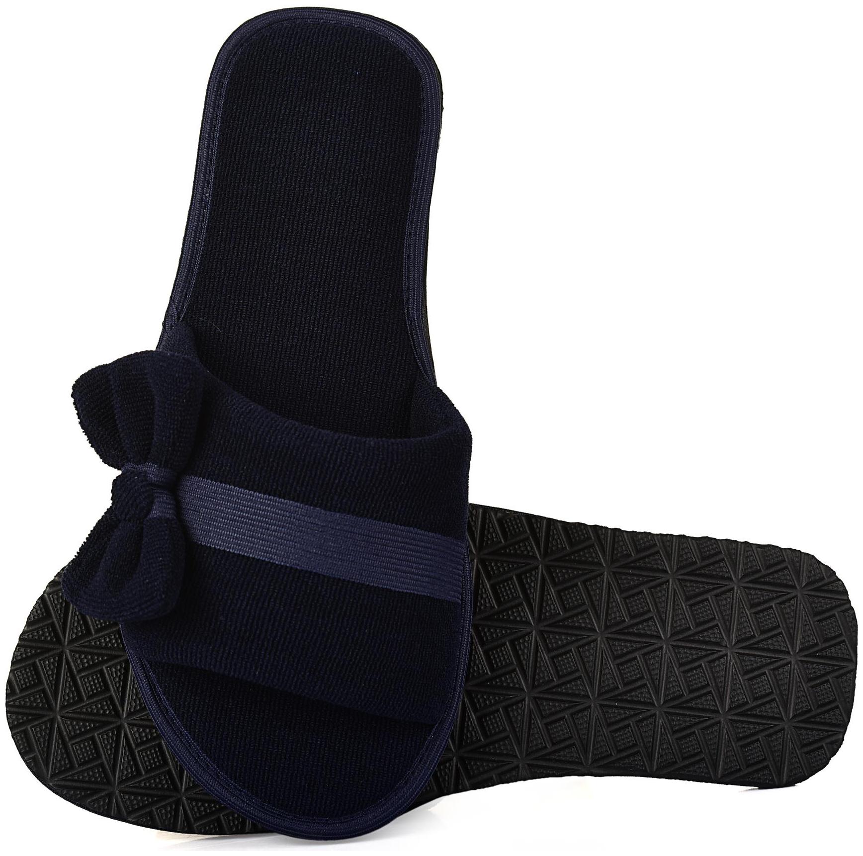 

mf home footwear Women Navy Blue Open Toe Flats
