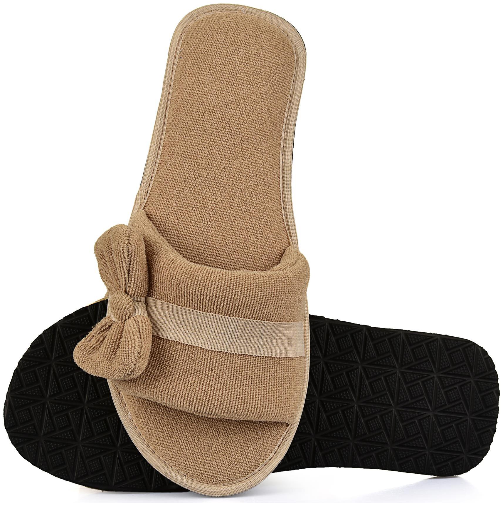 

mf home footwear Women Beige Open Toe Flats