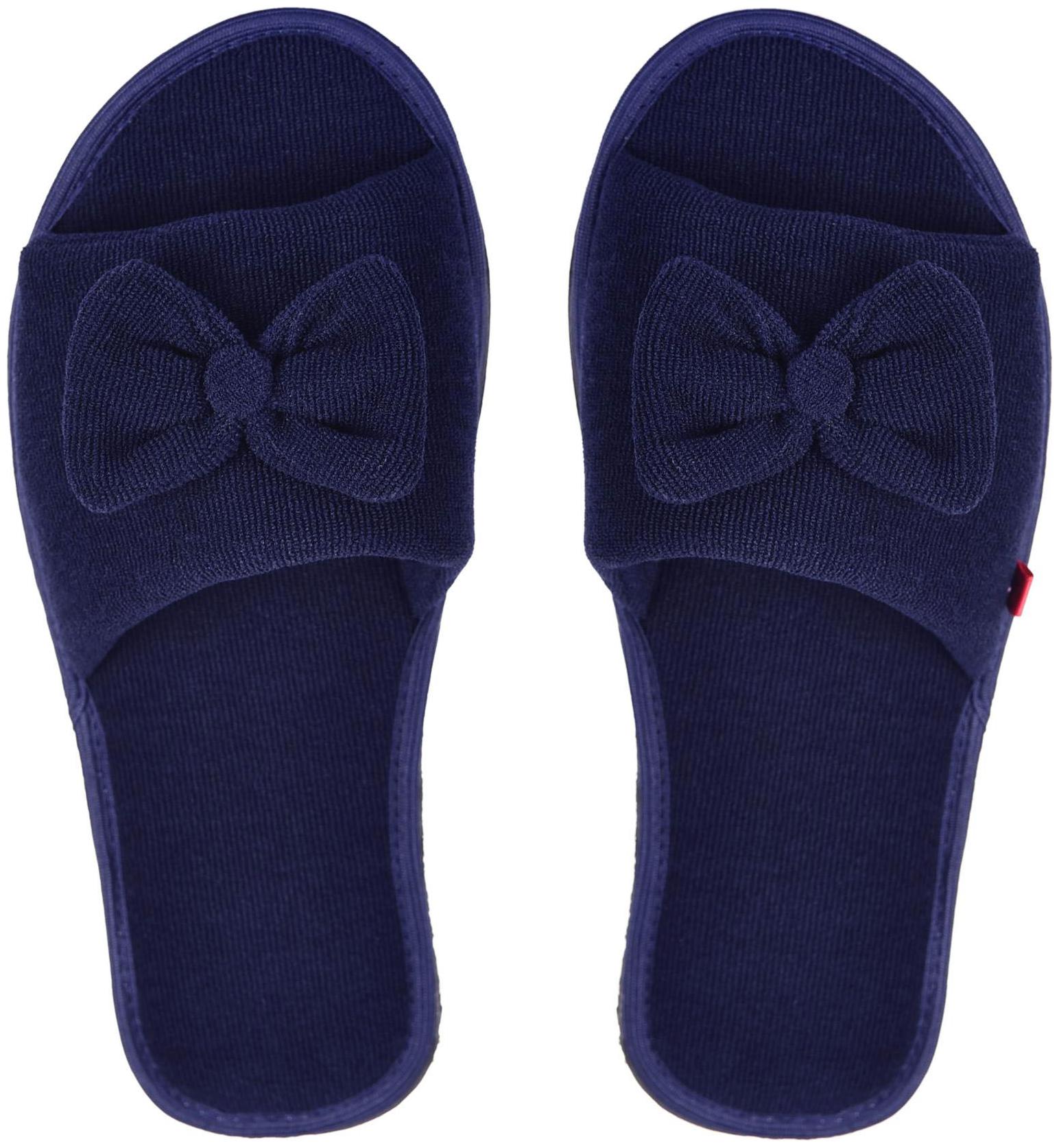 

mf home footwear Women Navy Blue Open Toe Flats