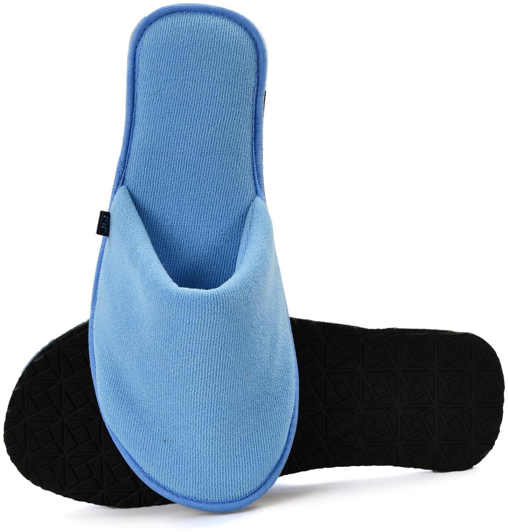 

mf home footwear Blue Slippers For Women