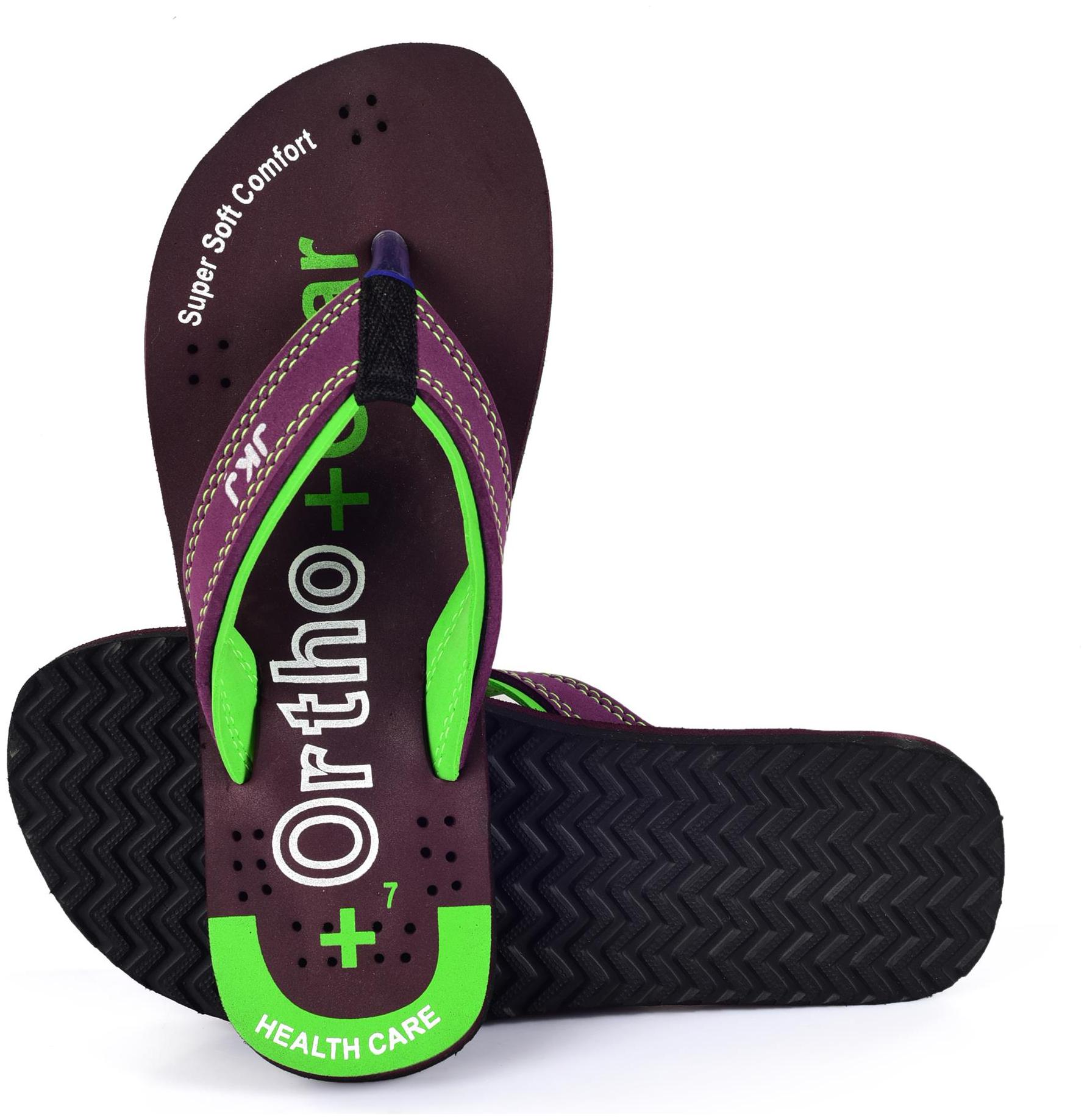 

Mf home footwear Green Flip Flops For Women