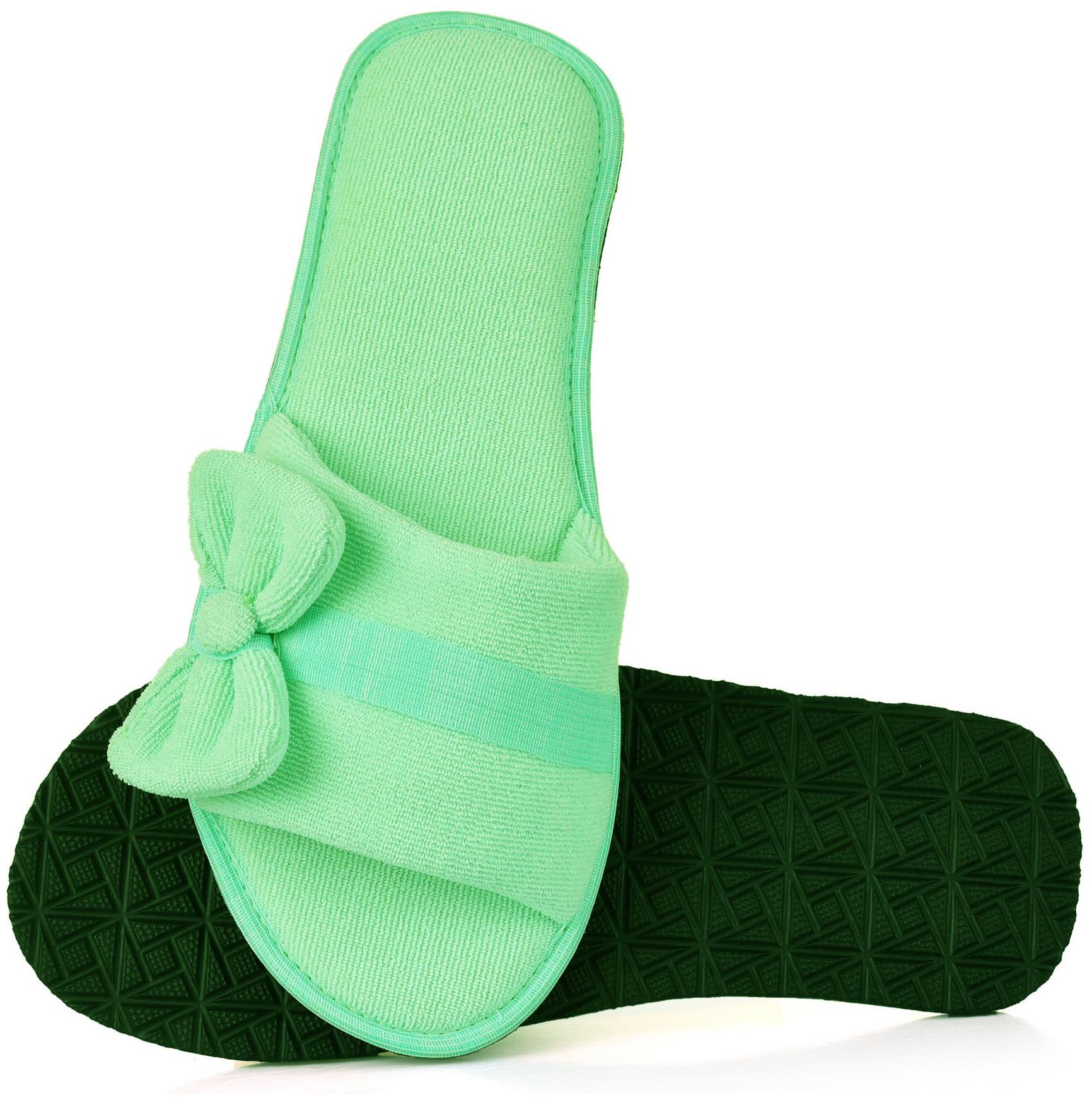 

mf home footwear Women Green Open Toe Flats