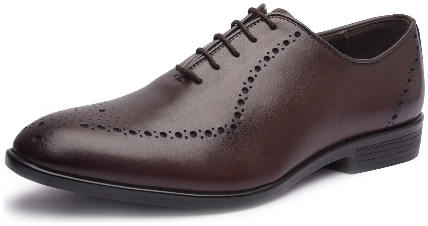 

MISSALI 1932 Men Brown Derby Formal Shoes - WHOLE CUT