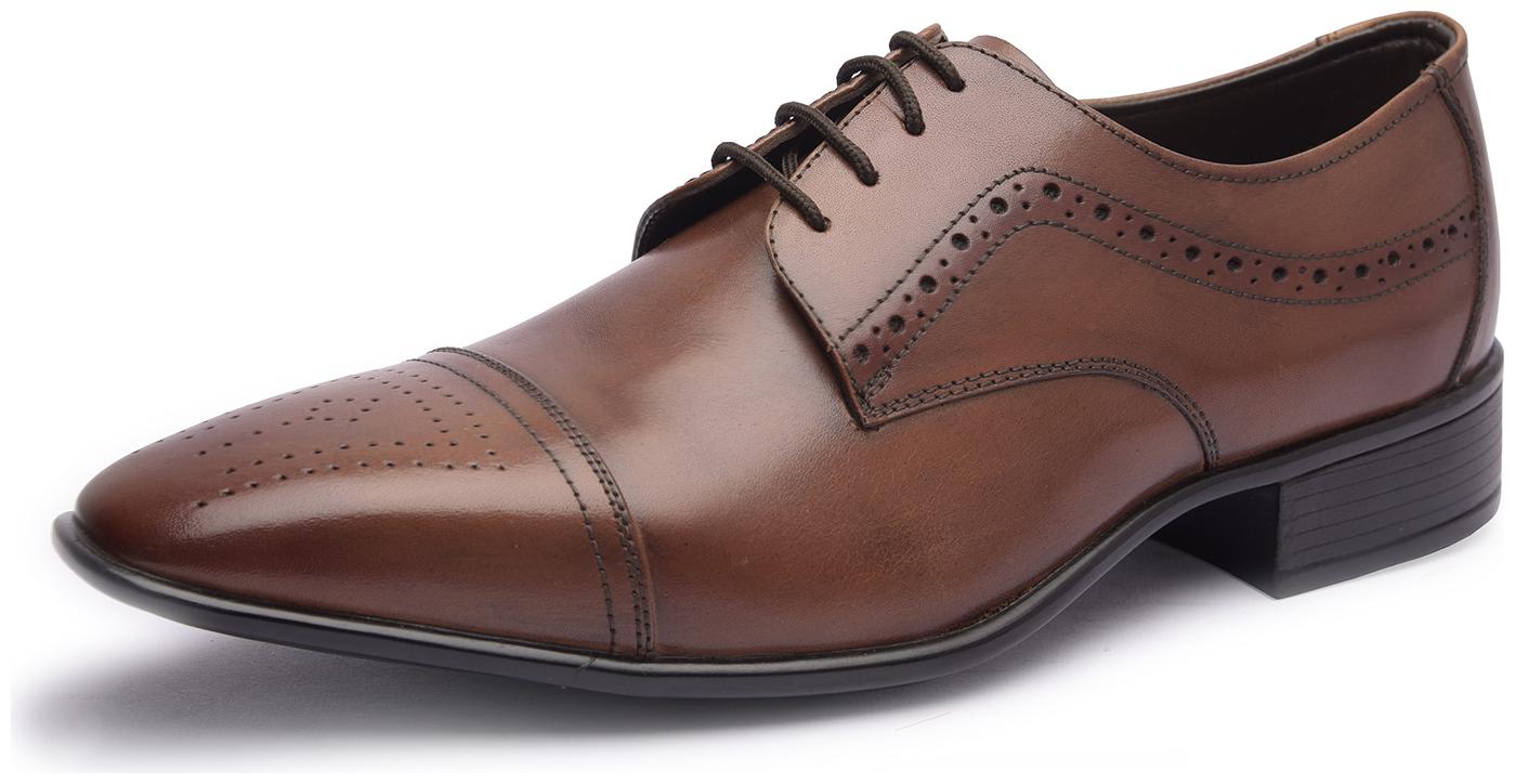 

MISSALI 1932 Men Tan Derby Formal Shoes - DERBY