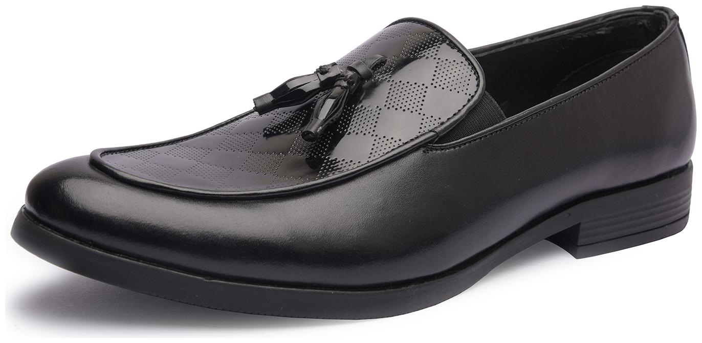 

MISSALI 1932 Men Black Loafers - TASSEL LOAFER