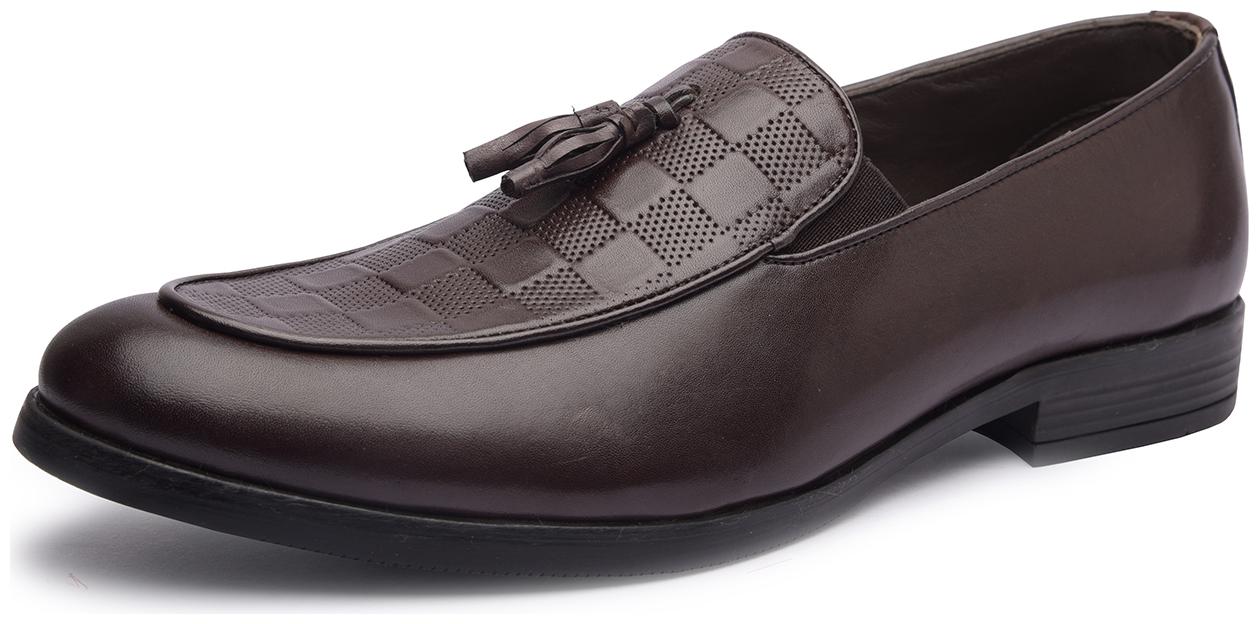 

MISSALI 1932 Men Brown Loafers - TASSEL LOAFER