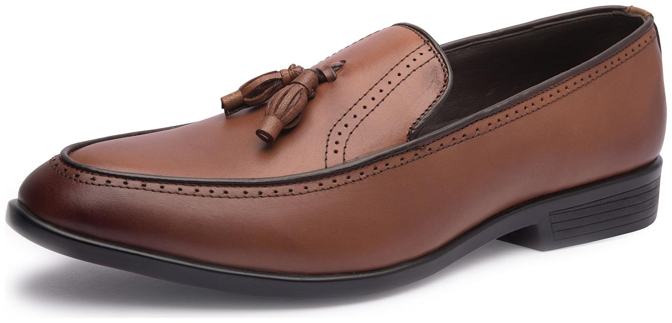

MISSALI 1932 Men Tan Loafers - TASSEL LOAFER