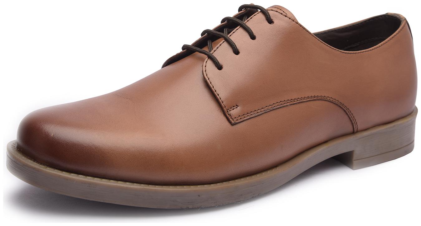 

MISSALI 1932 Men Tan Derby Formal Shoes - PLAIN DERBY