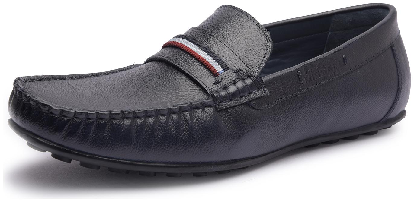 

MISSALI 1932 Men Navy Blue Loafers - DRIVING