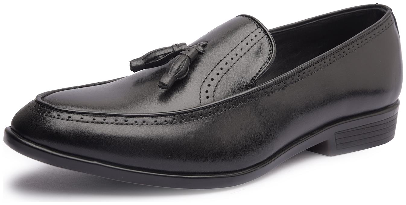 

MISSALI 1932 Men Black Loafers - TASSEL LOAFER