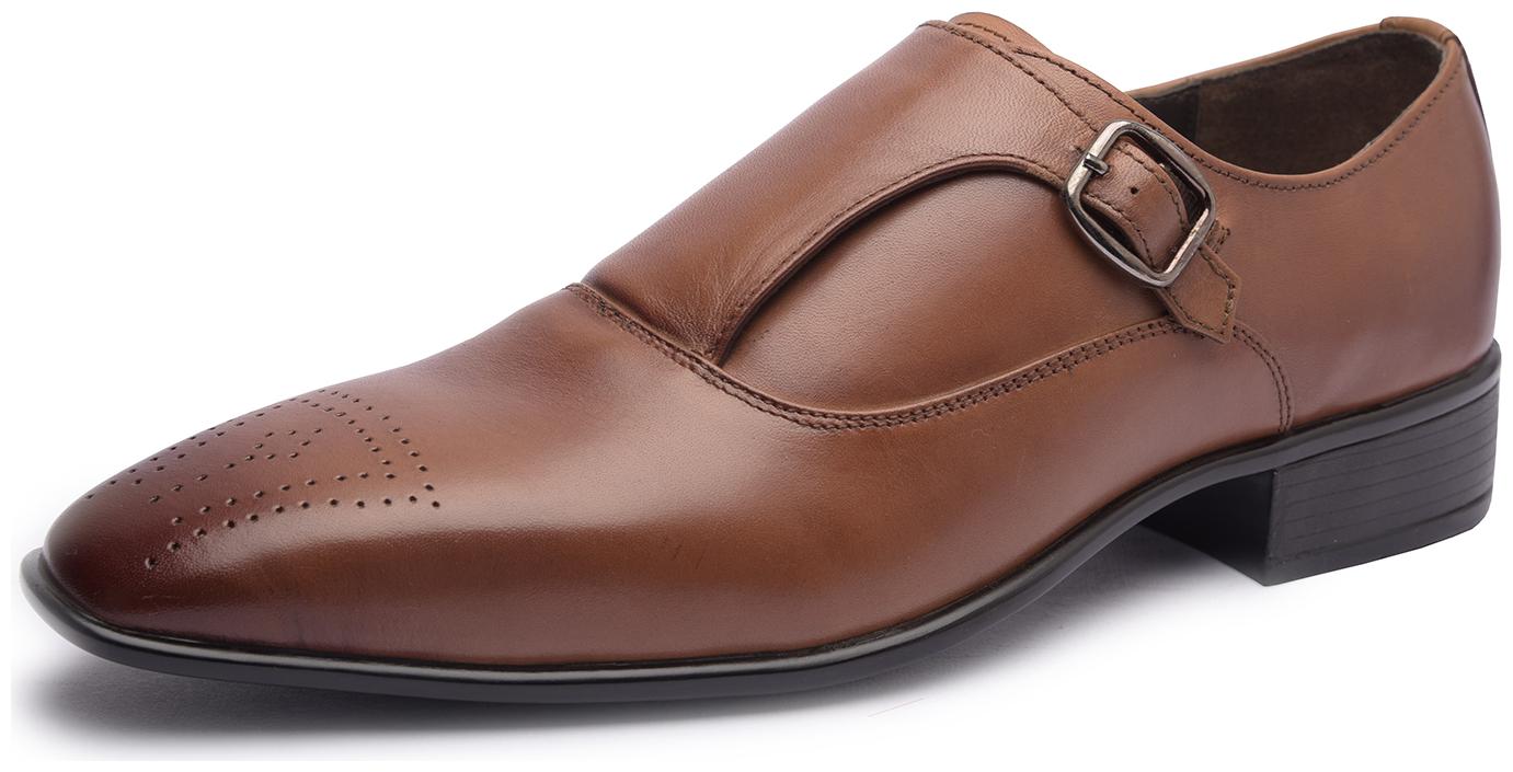 

MISSALI 1932 Men Tan Loafers - SINGLE MONK