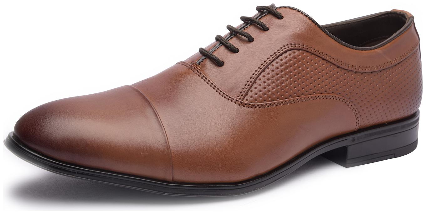 

MISSALI 1932 Men Tan Derby Formal Shoes - TOE CAP OXFORD