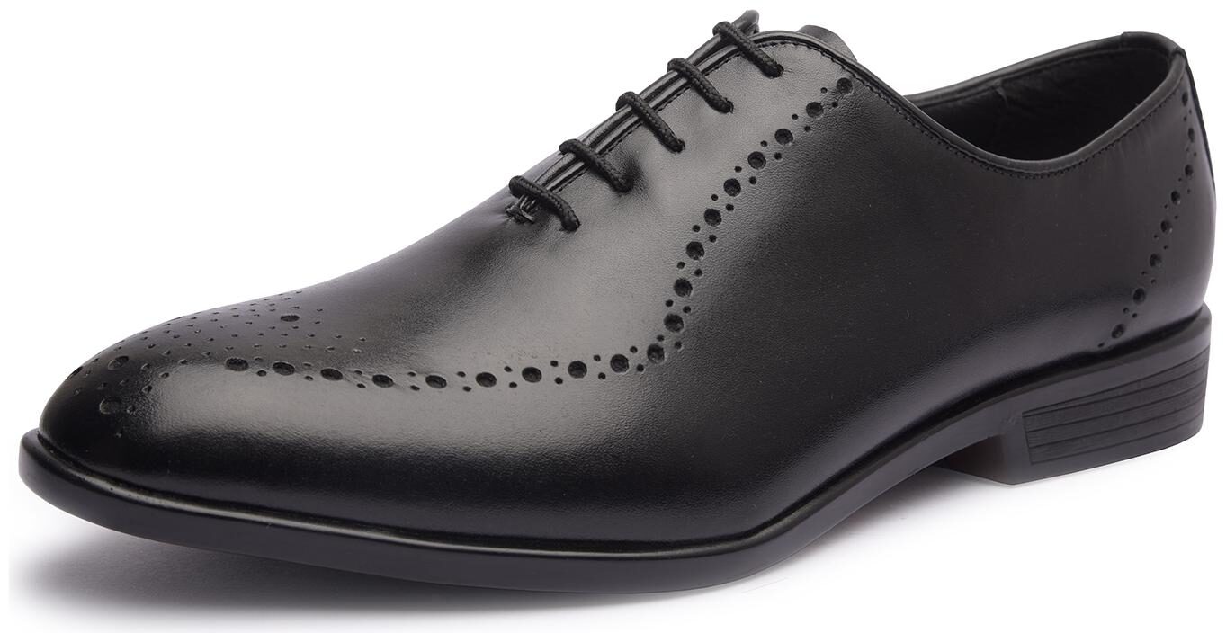 

MISSALI 1932 Men Black Derby Formal Shoes - WHOLE CUT