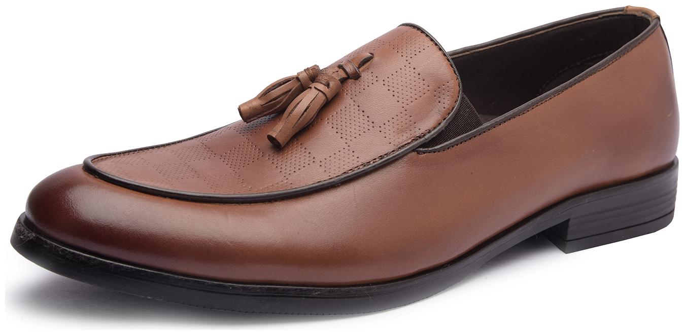 

MISSALI 1932 Men Tan Loafers - TASSEL LOAFER