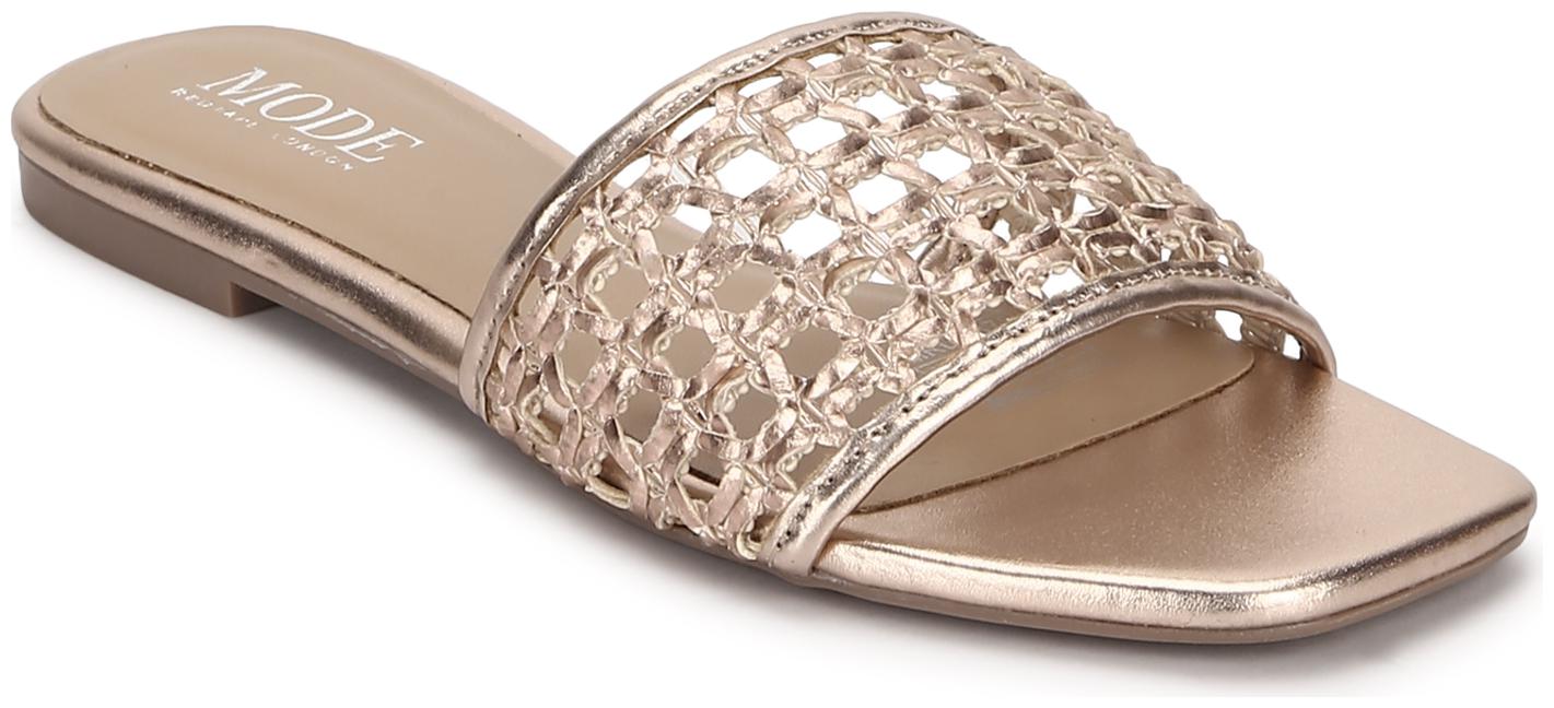 

Mode by Red Tape Women Rose Gold Open Toe Flats