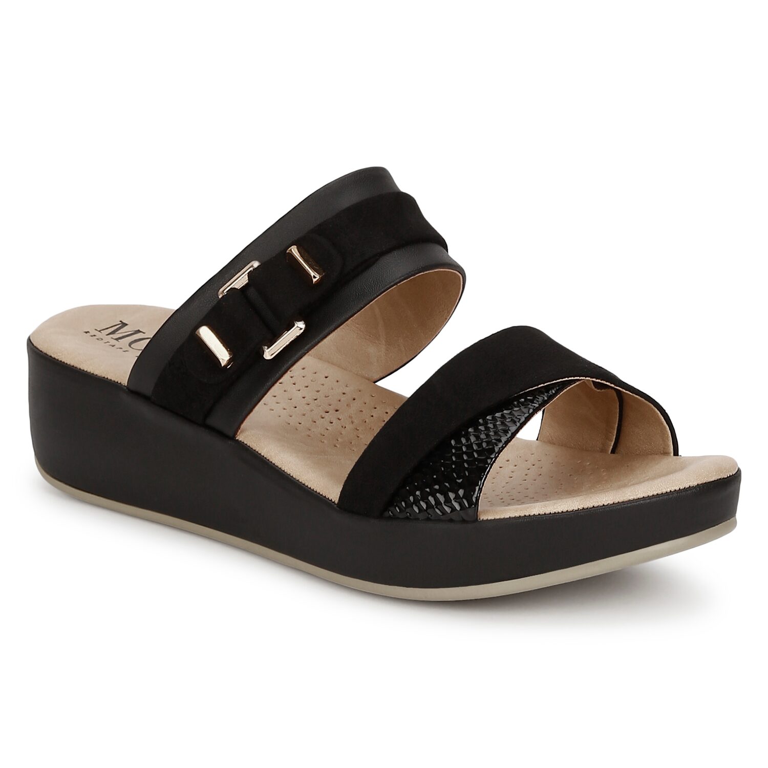 

Mode by Red Tape Women Black Wedges