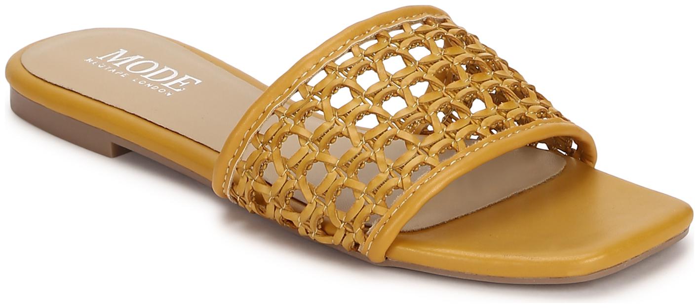 

Mode by Red Tape Women Yellow Open Toe Flats