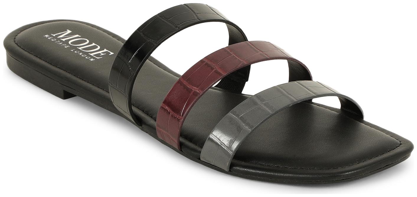 

Mode by Red Tape Women Black Open Toe Flats