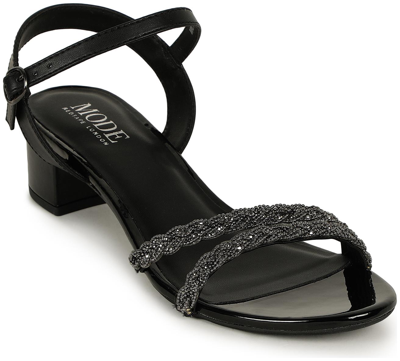 

Mode by Red Tape Women Black Mules