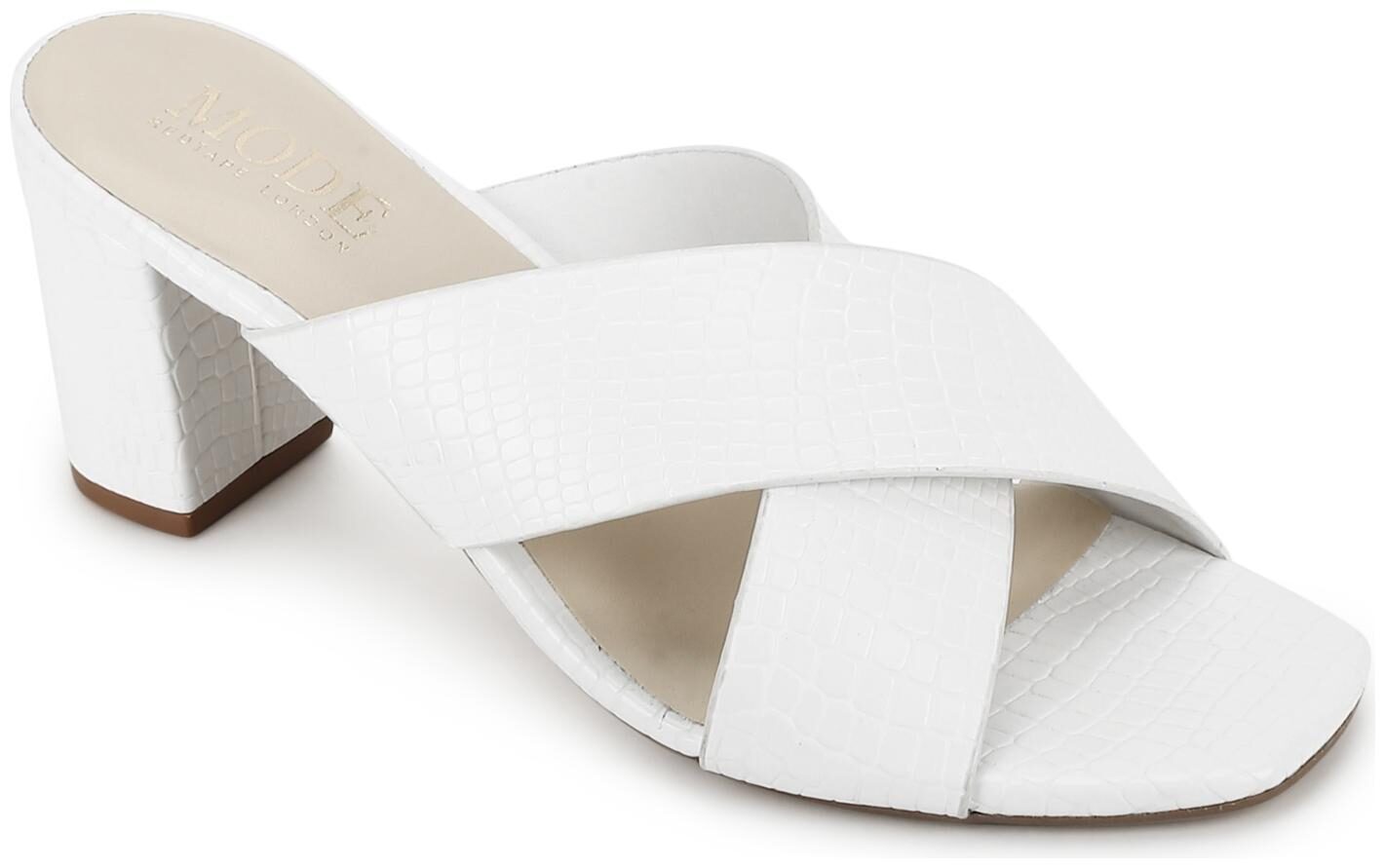 

Mode by Red Tape Women White Mules