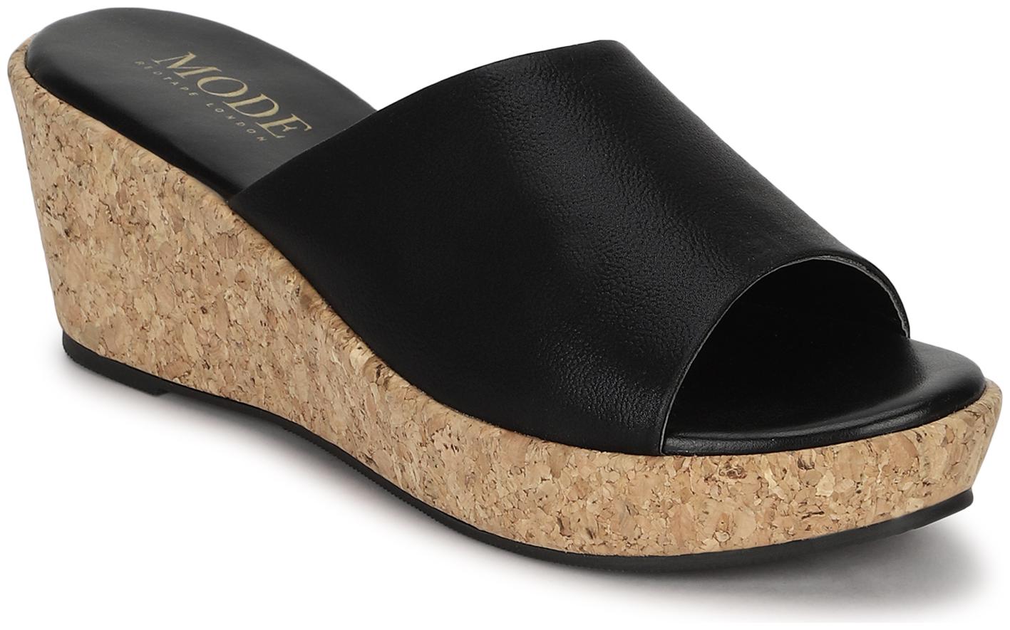 

Mode by Red Tape Women Black Wedges