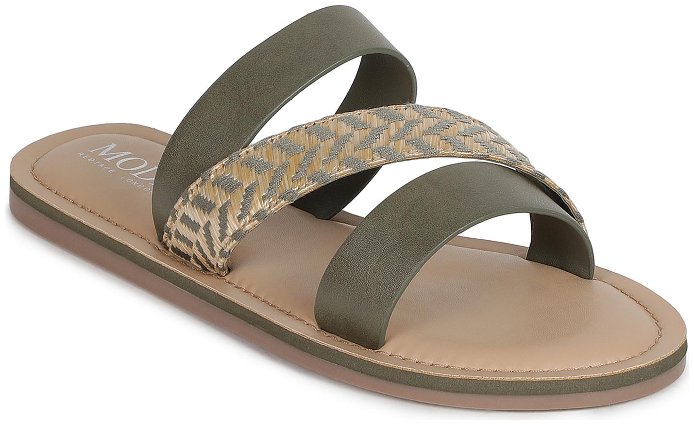 

Mode by Red Tape Women Olive Open Toe Flats