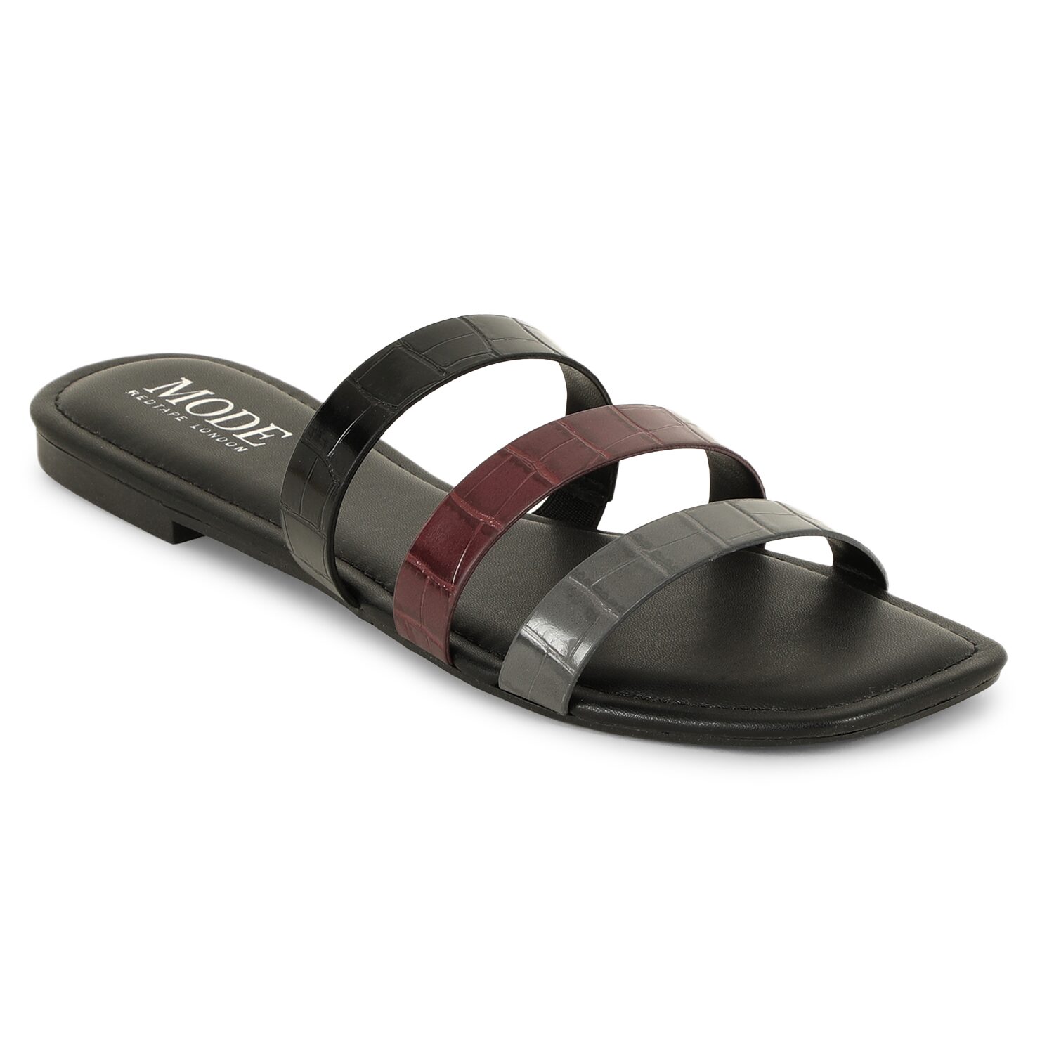 

Mode by Red Tape Women Black Open Toe Flats