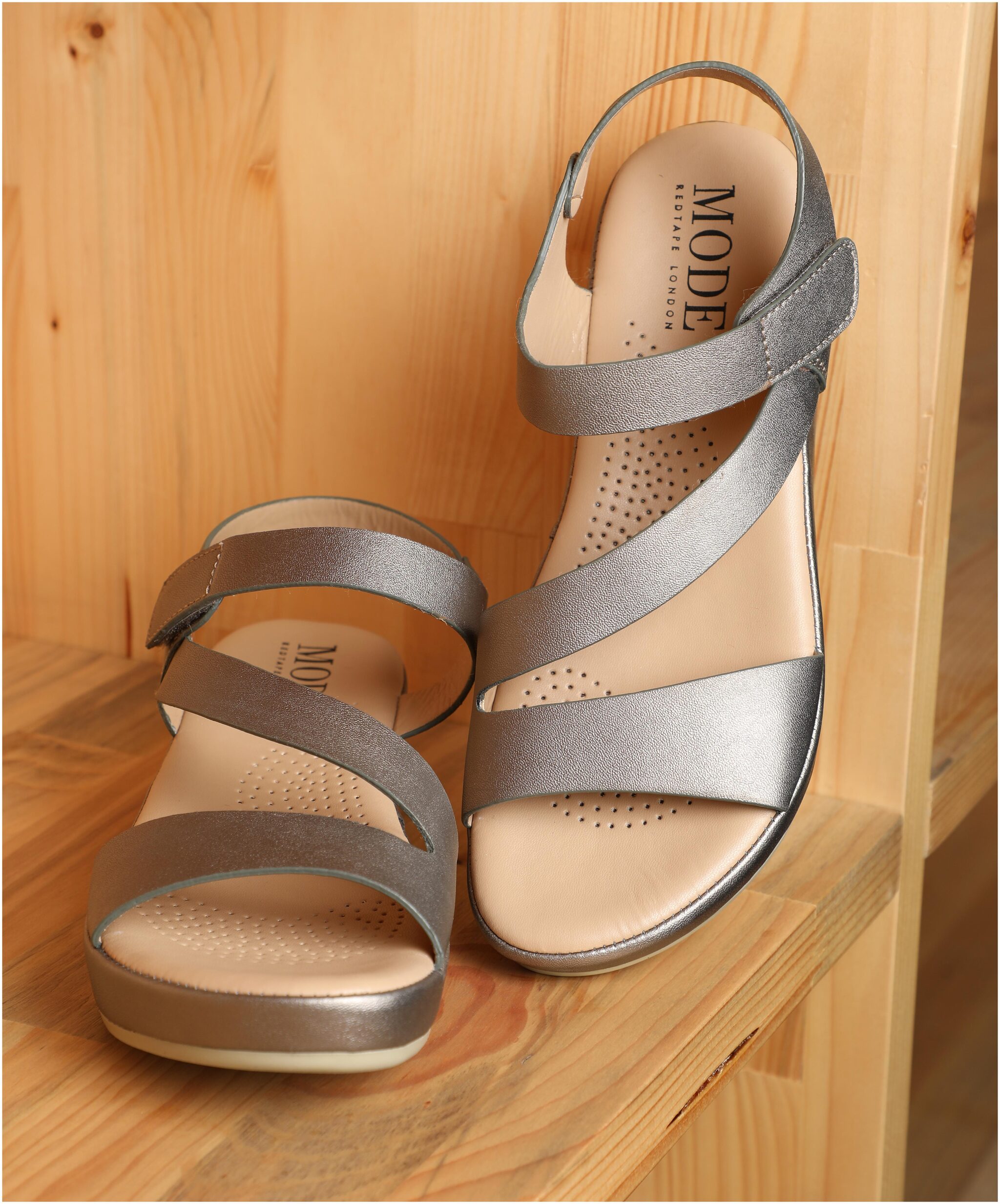 

Mode by Red Tape Women Grey Wedges